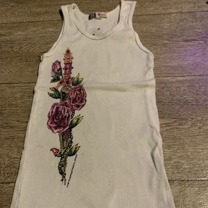 Bejeweled tank top